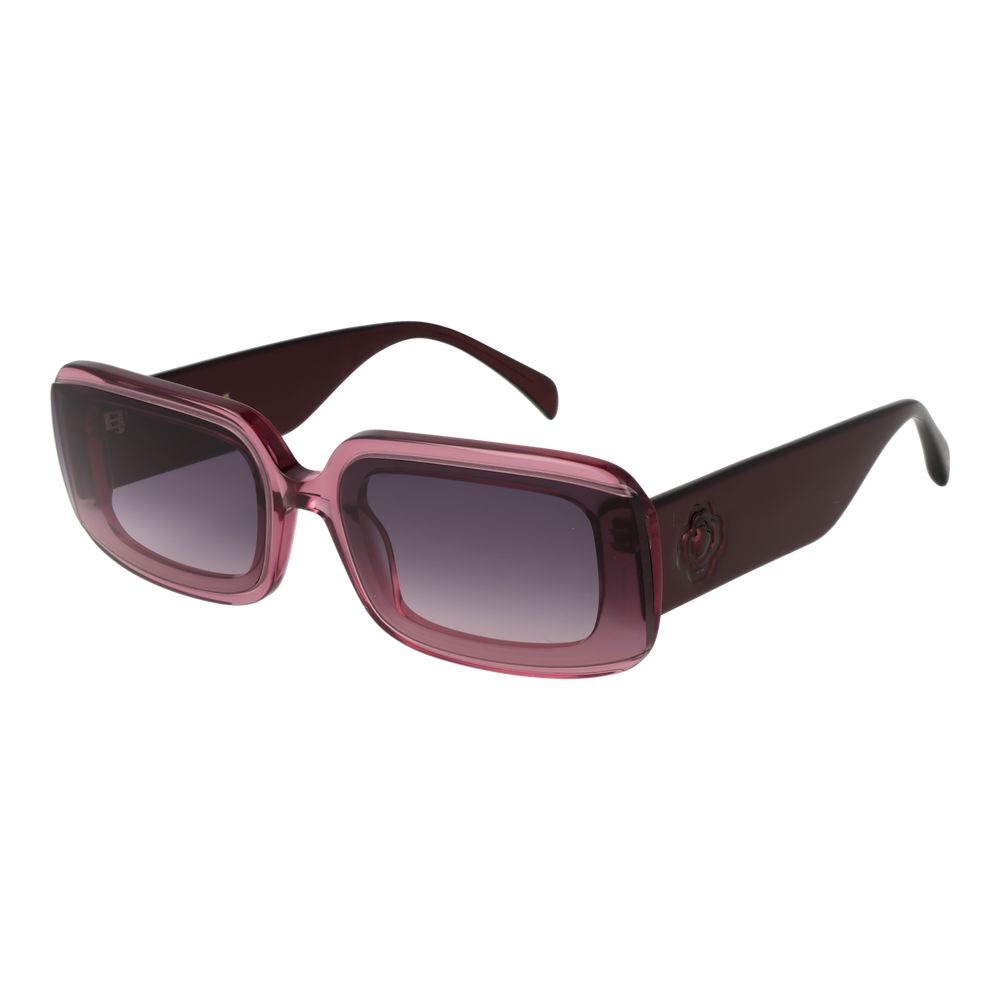 Rose Acetate Rectangle Sunglasses