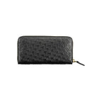Black Leather Zip Wallet