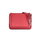 Beige Polyurethane Shoulder Bag