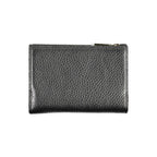 Black Leather Zip-Around Wallet