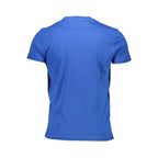 Blue Cotton Crewneck T-Shirt