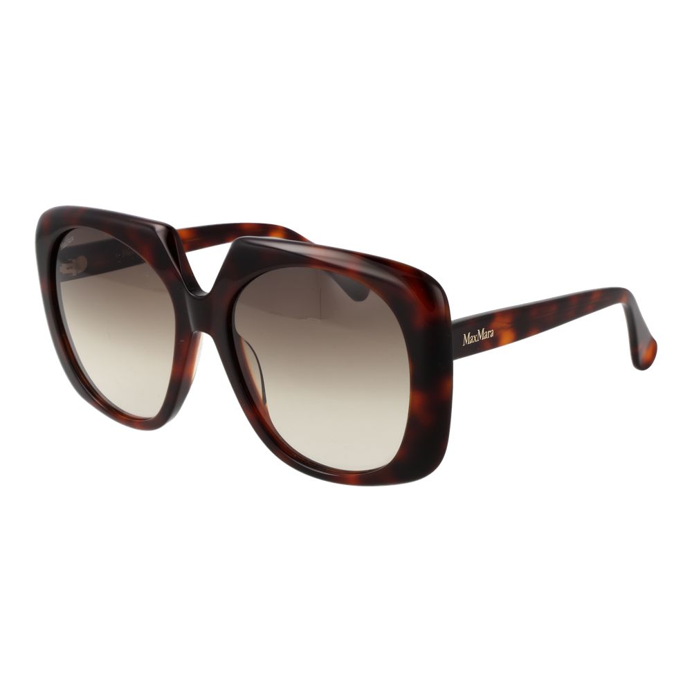 Brown Acetate Round Sunglasses