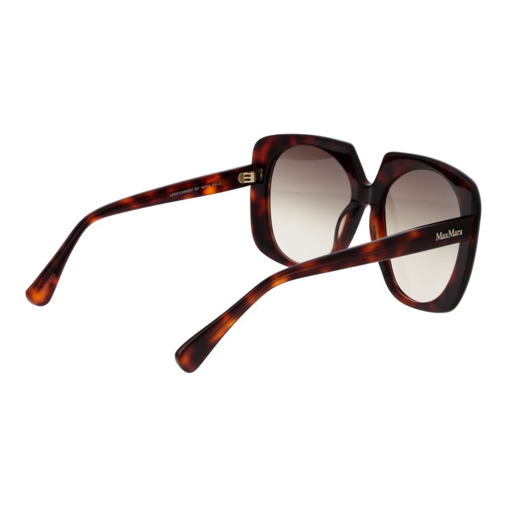 Brown Acetate Round Sunglasses