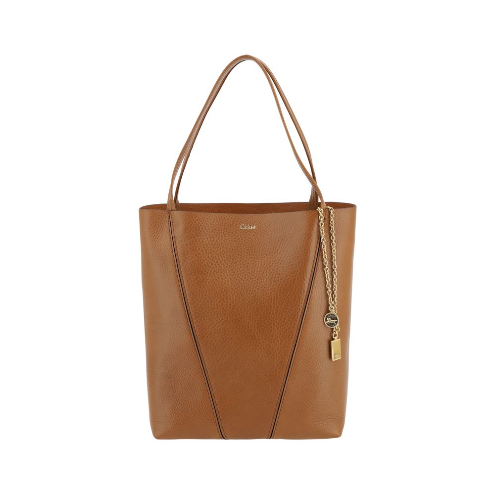 Grained Calf Leather Spin Shoulder Bag