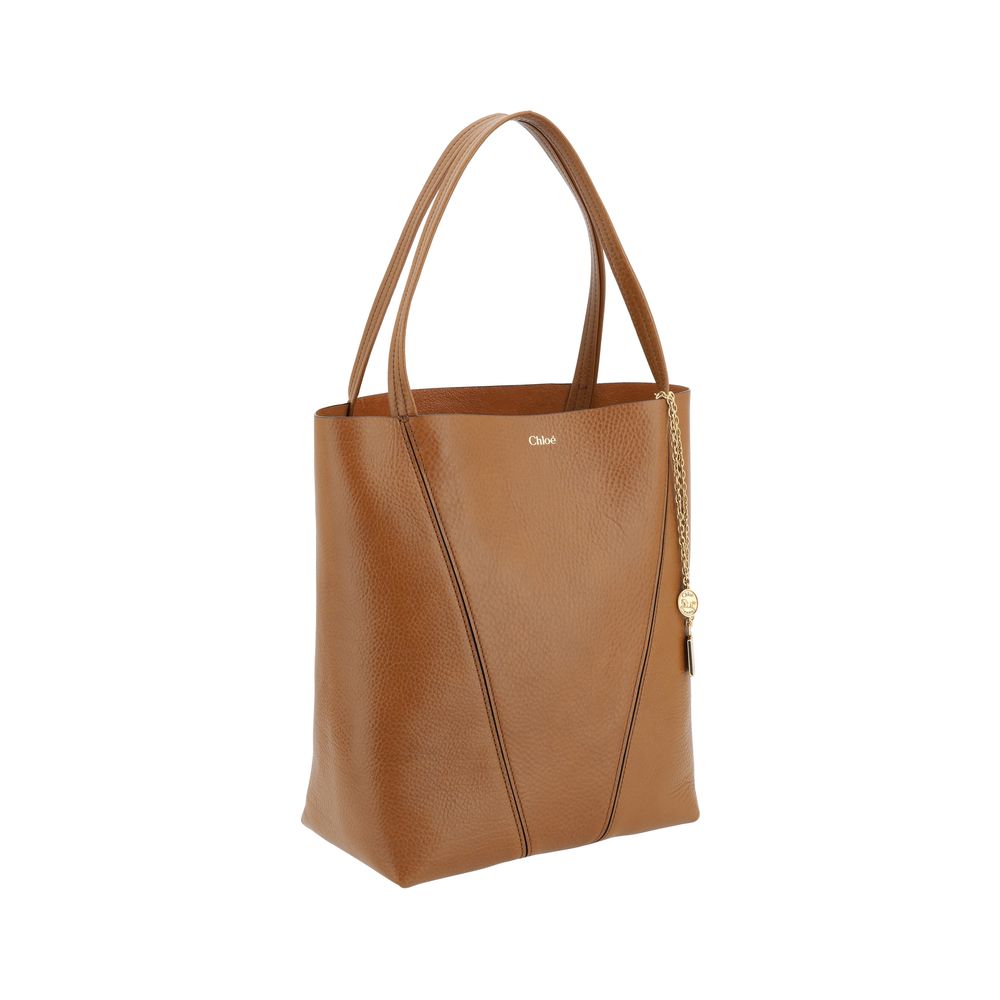 Grained Calf Leather Spin Shoulder Bag