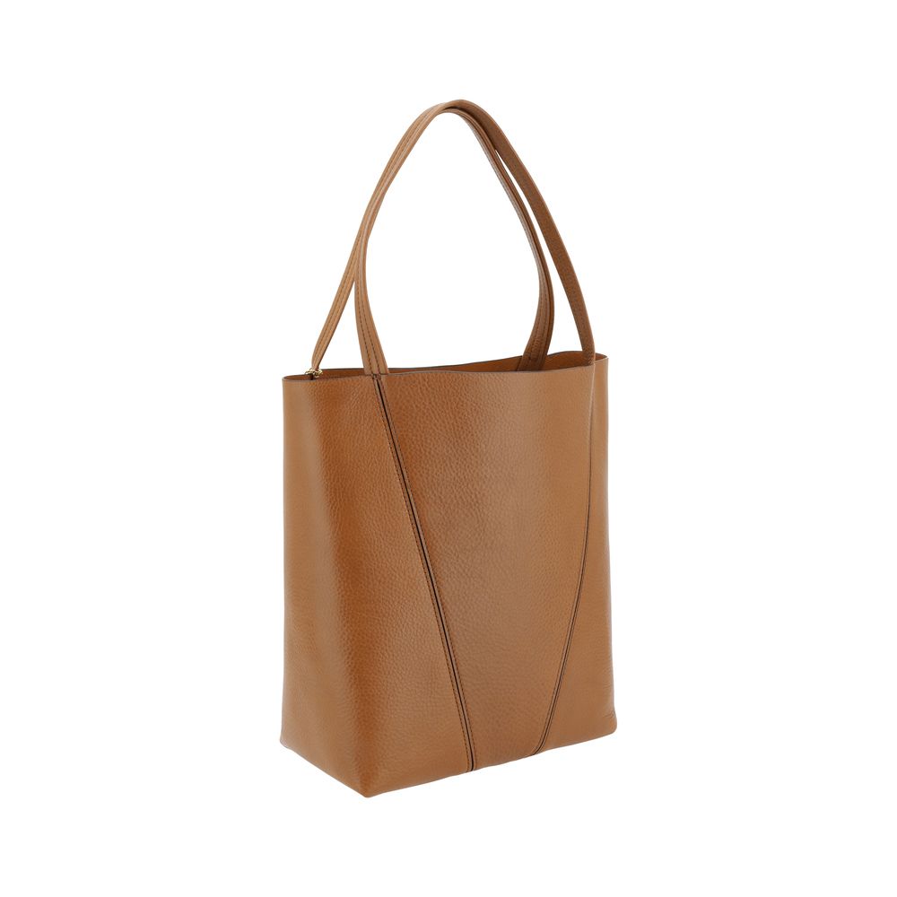 Grained Calf Leather Spin Shoulder Bag