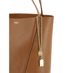 Grained Calf Leather Spin Shoulder Bag