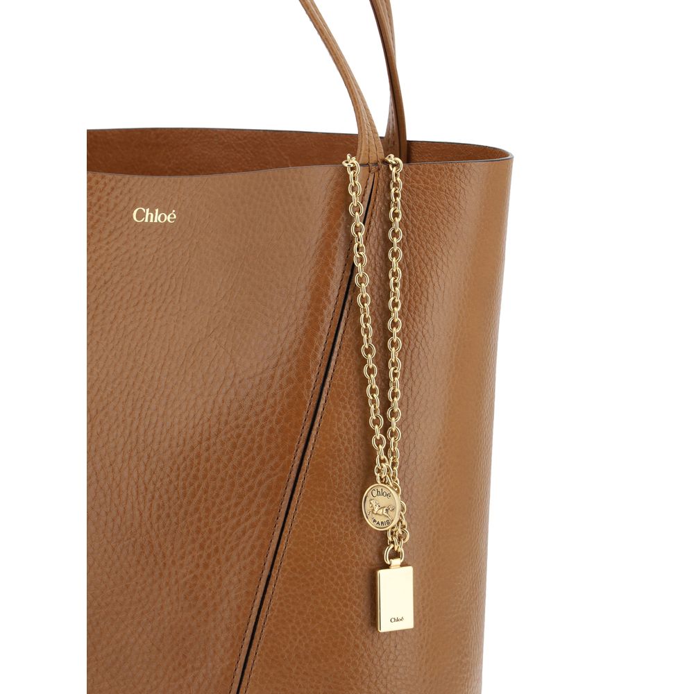Grained Calf Leather Spin Shoulder Bag
