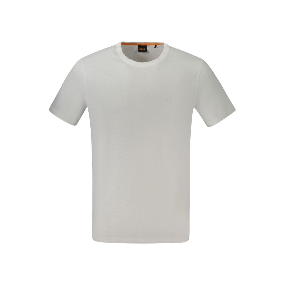 White Cotton Crew Tee