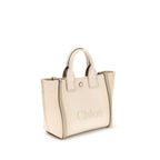 Beige Cotton Carry Tote Bag