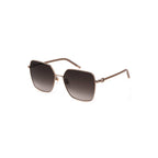 Gold Metal Square Sunglasses