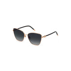 Gold Metal Square Sunglasses Smoked Finish