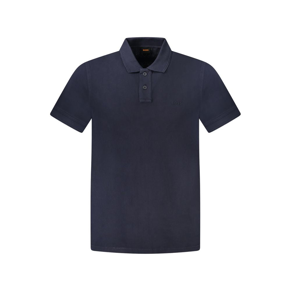 Blue Cotton Polo