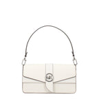 Medium Optic White Leather Shoulder Bag