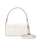 Medium Optic White Leather Shoulder Bag