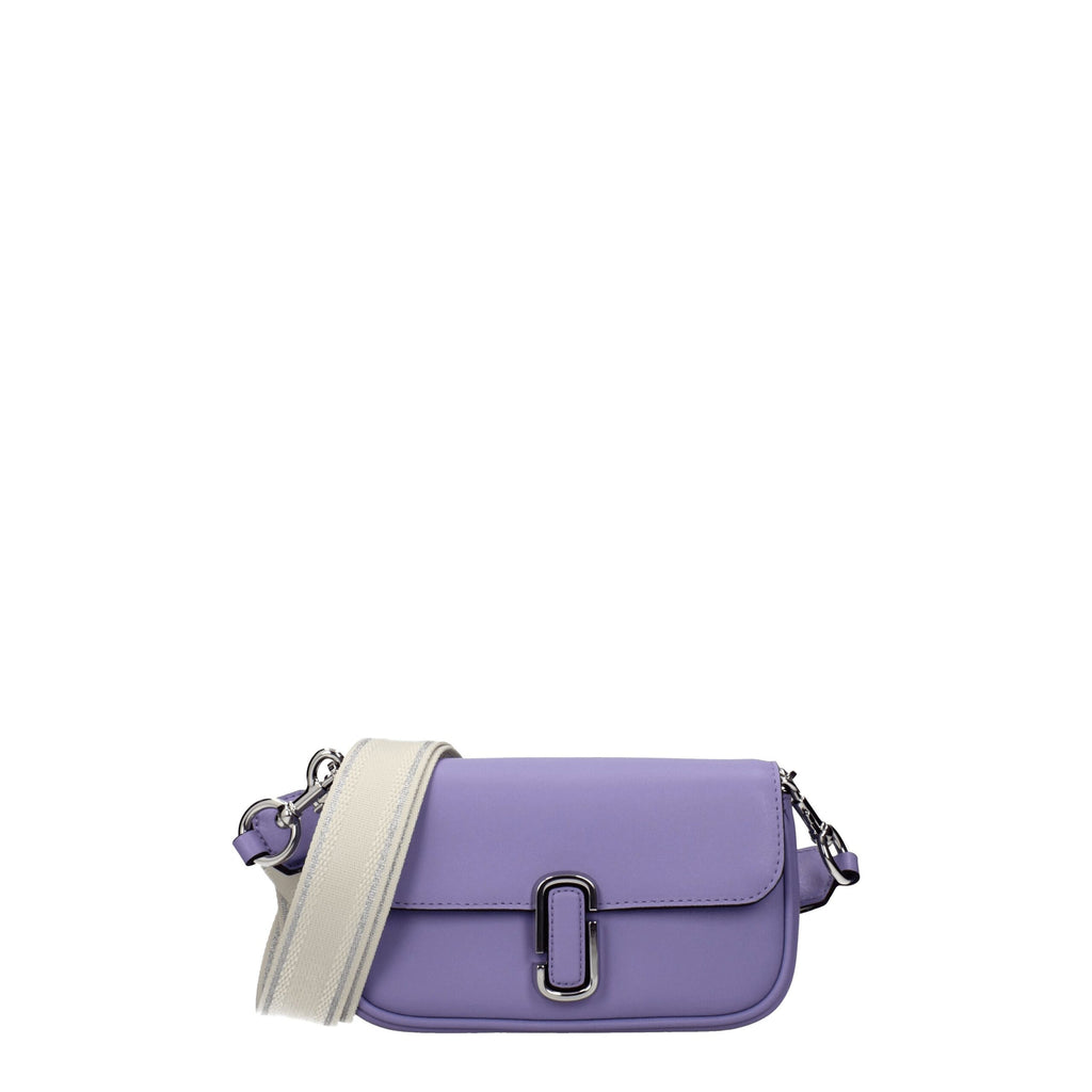 Small Violet Leather Crossbody Bag