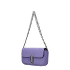 Small Violet Leather Crossbody Bag