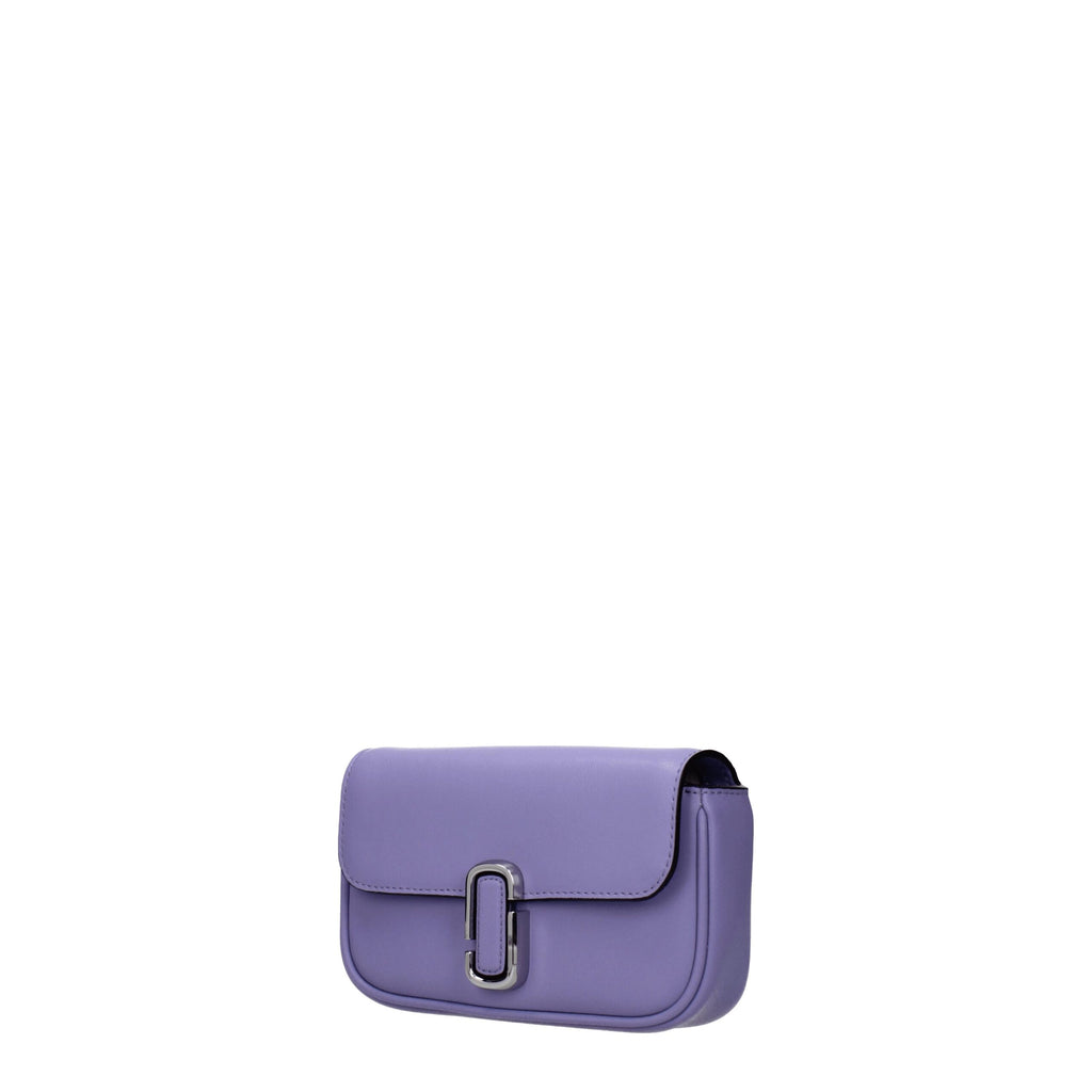 Small Violet Leather Crossbody Bag