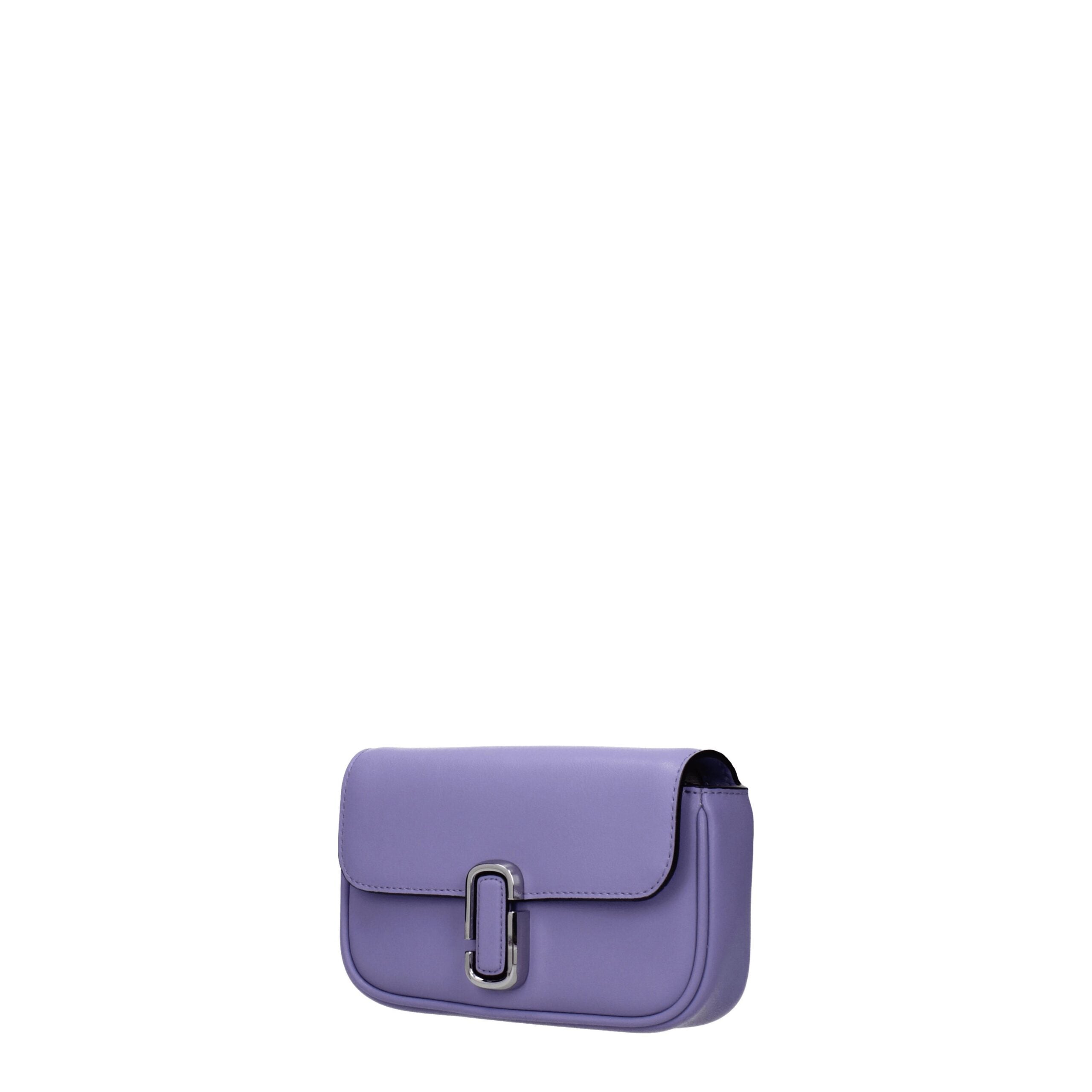 Small Violet Leather Crossbody Bag