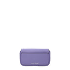 Small Violet Leather Crossbody Bag