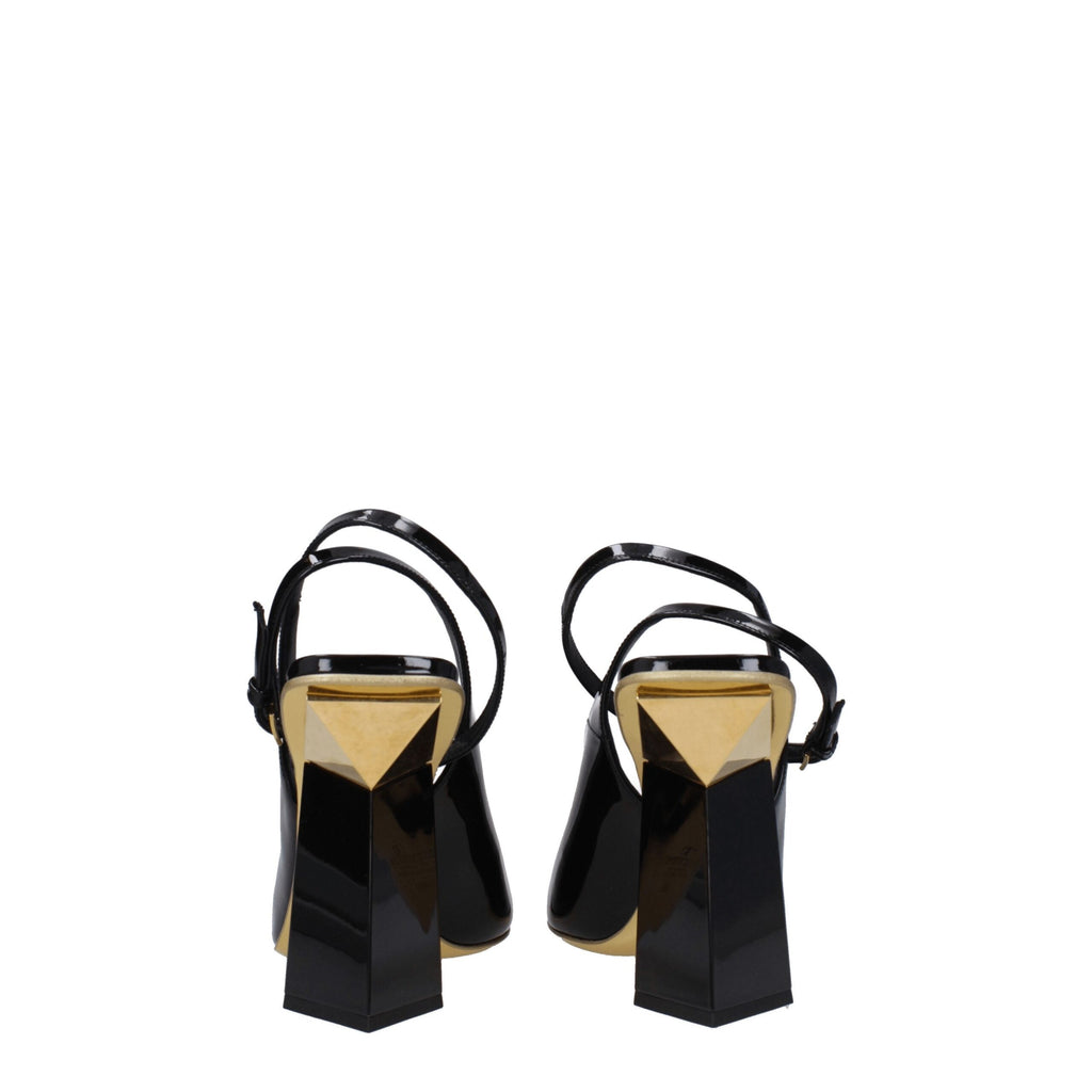 Black Leather Sandals