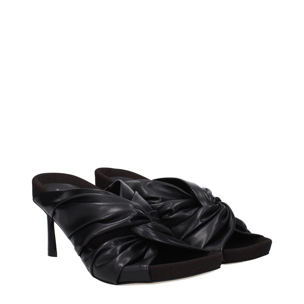 Eco Leather Stiletto Heel Sandals