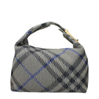 Medium Green Polyamide Check Handbag
