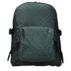 Large Check Fabric Backpack