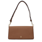 Small Leather Shoulder Bag in Brown