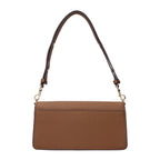 Small Leather Shoulder Bag in Brown