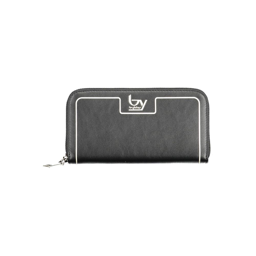 Sleek Nero Faux Leather Women Wallet