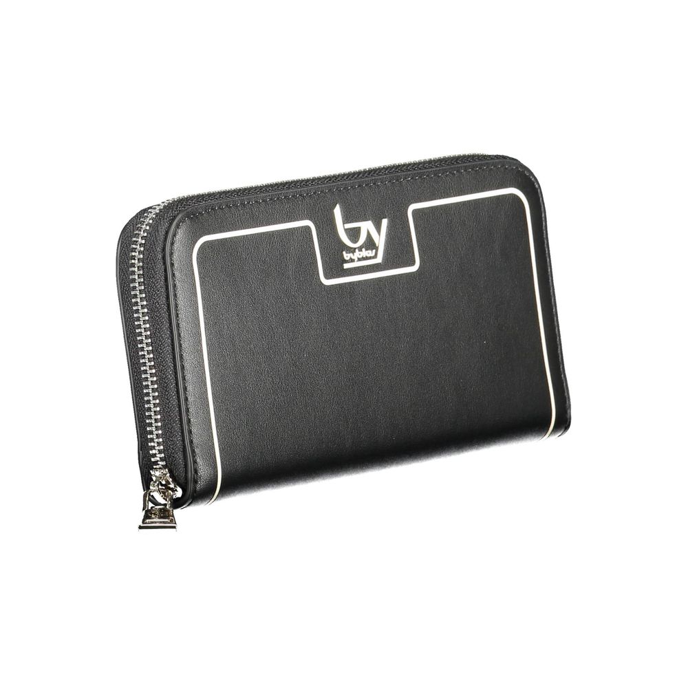 Sleek Nero Faux Leather Women Wallet