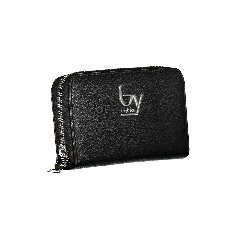 Black Polyurethane Shoulder Bag