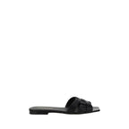Woven Calfskin Square-Toe Sandals