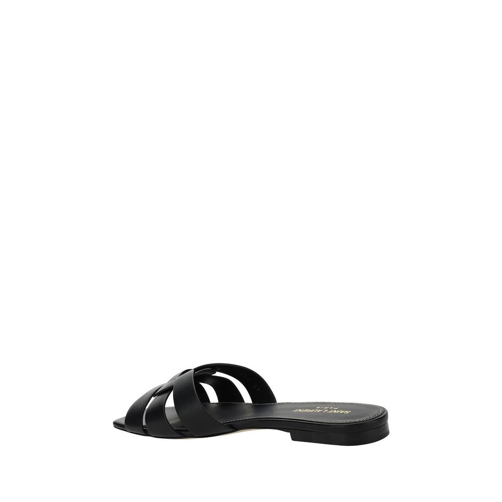 Woven Calfskin Square-Toe Sandals