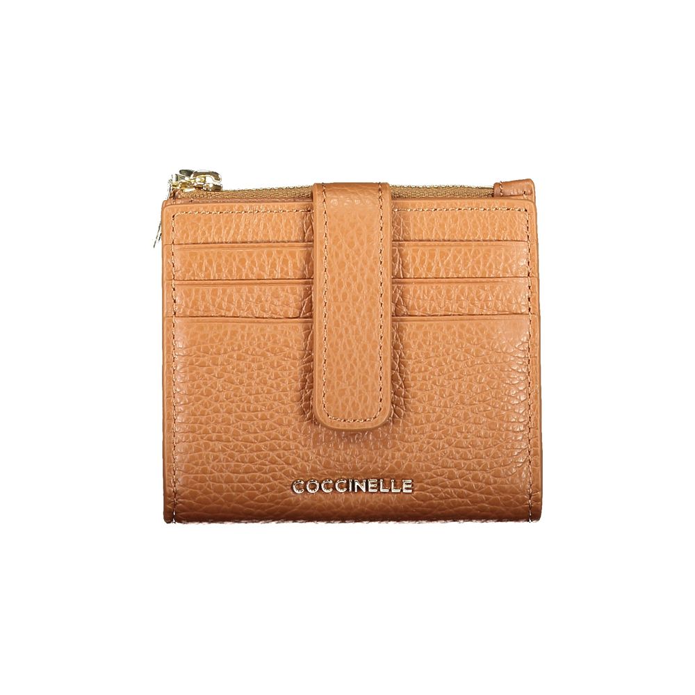 Marrone Leather Metallic Soft Wallet