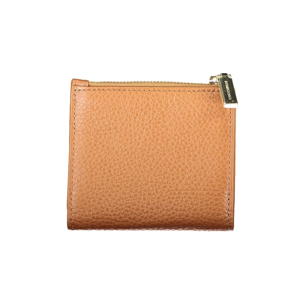 Marrone Leather Metallic Soft Wallet