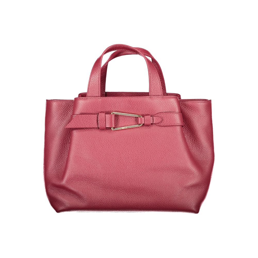Violet Leather Malory Handbag