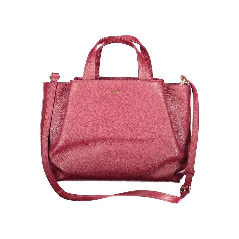 Violet Leather Malory Handbag