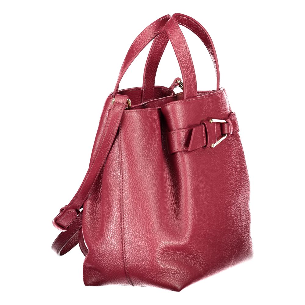 Violet Leather Malory Handbag