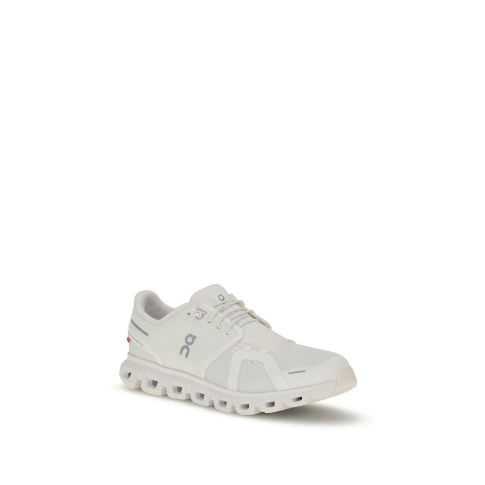 White Recycled Polyester Cloud 6 Sneakers