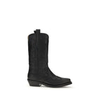 Embroidered Western Recycled Leather Boots