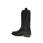 Embroidered Western Recycled Leather Boots