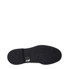 Black Leather Lace‑Up Oxford