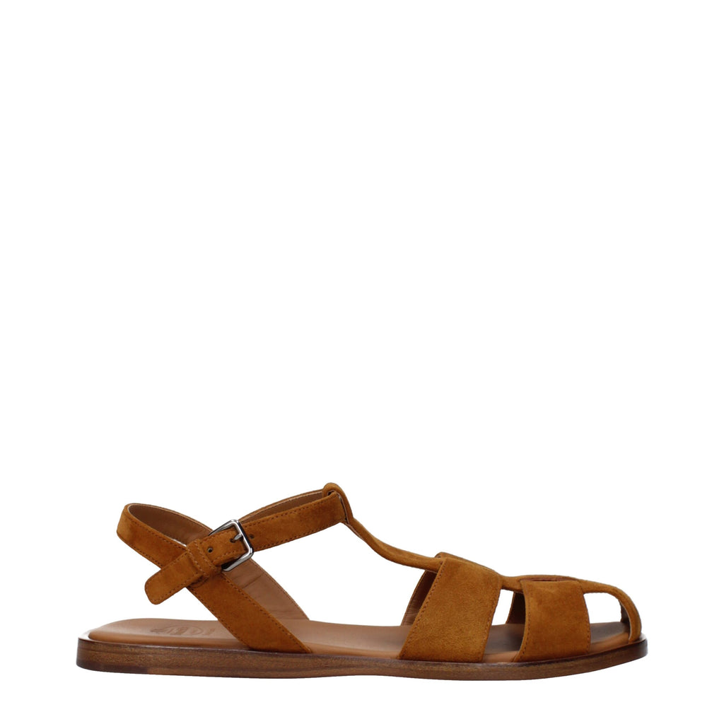Suede Flat Sandals