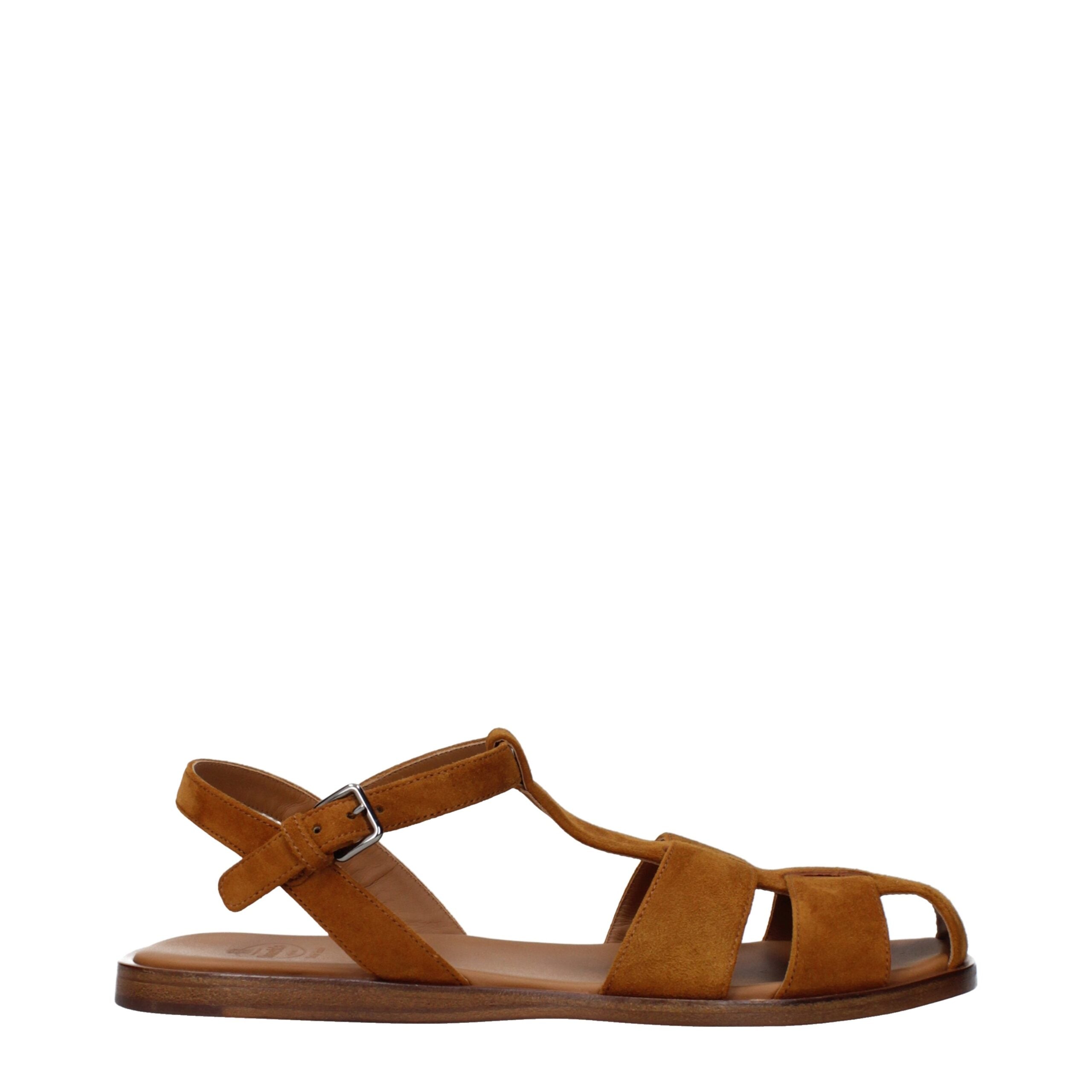 Suede Flat Sandals