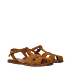 Suede Flat Sandals