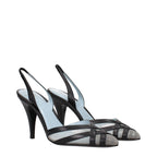Black Leather Pointy Toe High Heel Pumps