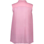 Rosa Viscosa Silk-Blend Button-Down Shirt