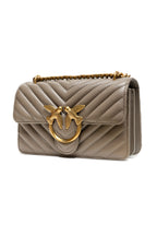 Grey Sheepskin Love One Mini Shoulder Bag